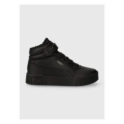 Dětské sneakers boty Puma Carina 2.0 Mid WTR PS černá barva 85276950