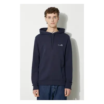 Bavlněná mikina A.P.C. Hoodie Item COEAS-H27672 BLACK pánská, 84020099