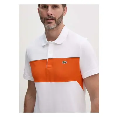 Bavlněné polo tričko Lacoste bílá barva, PH2847 95668947