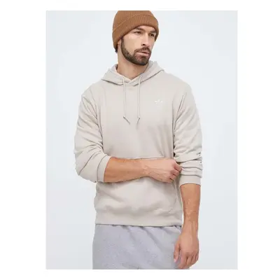 Bavlněná mikina adidas Originals pánská, béžová barva, s kapucí, s 86410397