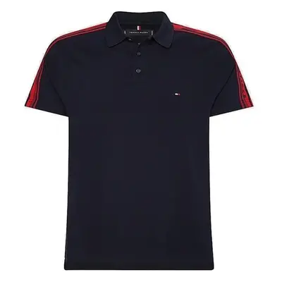 Tommy Hilfiger Polo shirt - FLAG OUTLINE TAPE SLIM POLO blue 95422984