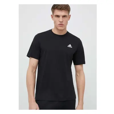 Bavlněné tričko adidas černá barva, IC9282 77032386