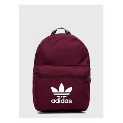 Batoh adidas Originals vínová barva, velký, s potiskem 84682114