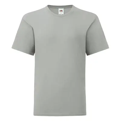 Grey childrens t-shirt in combed cotton Fruit of the Loom 85650537