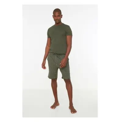 Trendyol Collection Muži Pyžamová souprava Khaki 92522104