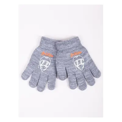 Yoclub Kidss Boys Five-Finger Gloves RED-0012C-AA5A-011 74836578