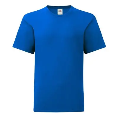 Blue childrens t-shirt in combed cotton Fruit of the Loom 85651323