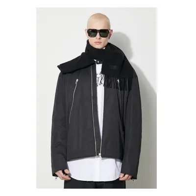 Bunda MM6 Maison Margiela Sportsjacket pánská, černá barva, zimní, 87988704