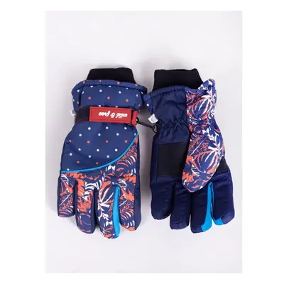 Yoclub Kidss Childrens Winter Ski Gloves REN-0242G-A150 Navy Blue 75791803