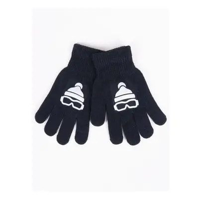 Yoclub Kidss Boys Five-Finger Gloves With Reflector RED-0237C-AA50-002 74836867