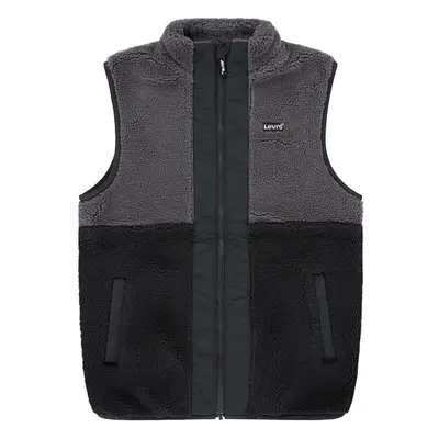 Dětská vesta Levis SHERPA VEST černá barva, 9EL248 95601440