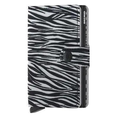 Kožená peněženka Secrid Miniwallet Zebra Light Grey šedá barva 90106211