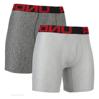 Boxerky Under Armour Tech 6In 2 Pack Mod Gray Light Heather 90446989