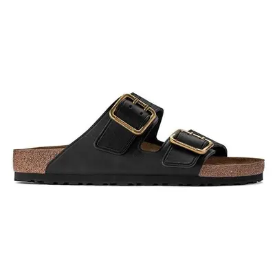 Kožené pantofle Birkenstock Arizona Bold Gap pánské, černá barva, 94366524