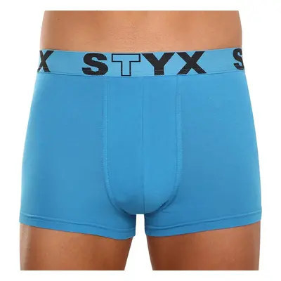 Pánské boxerky Styx sportovní guma světle modré (G969) 46429377