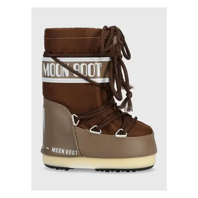 Dětské sněhule Moon Boot šedá barva 73830987