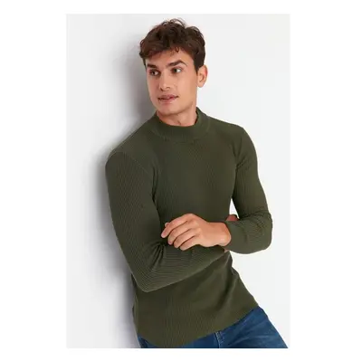 Trendyol Collection Muži Svetr Khaki 92472357