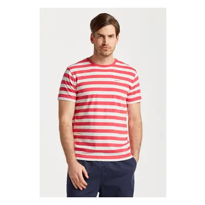 TRIČKO GANT MULTISTRIPE T-SHIRT MAGENTA PINK 78969520