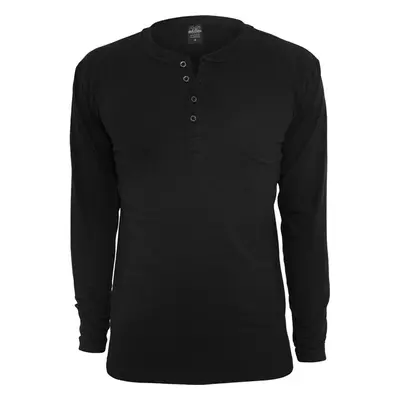 URBAN CLASSICS Basic Henley L/S Tee - black 84155714