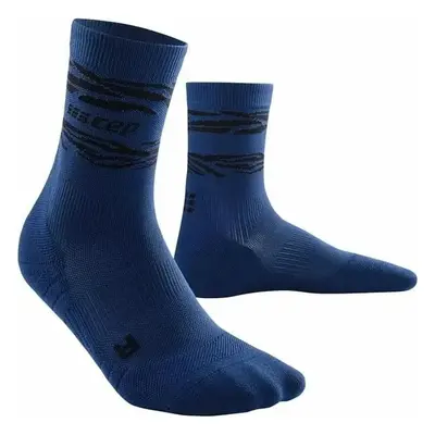 Pánské kompresní ponožky CEP Animal Dark Blue/Black 92318372