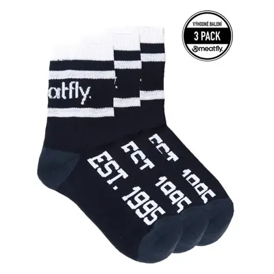 Unisex ponožky Meatfly Long Triple Pack černá 93654063