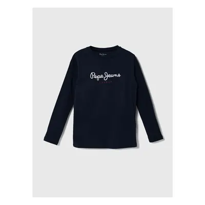 Dětské bavlněné tričko s dlouhým rukávem Pepe Jeans NEW HERMAN 95061035