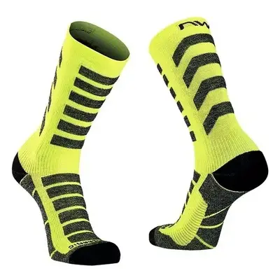 Cyklistické ponožky NorthWave Husky Ceramic High Sock Yellow Fluo 92855918