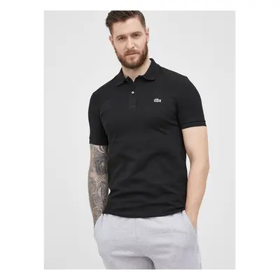 Bavlněné polo tričko Lacoste černá barva, PH4012-001 67127239