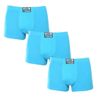 3PACK pánské boxerky Styx klasická guma světle modré (3Q1169) 90433798