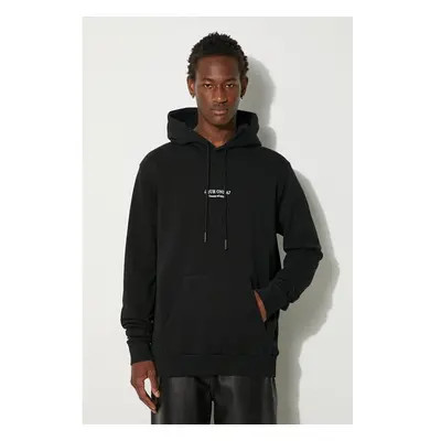 Bavlněná mikina Marcelo Burlon Que Onda Regular Hoodie pánská, černá 96020831