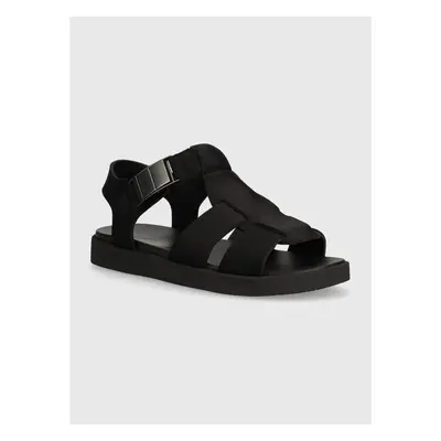 Sandály Calvin Klein FISHERMAN SANDAL NEO pánské, černá barva, 91845854