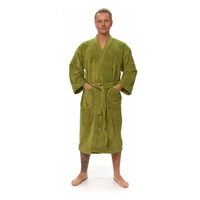 Interkontakt Pánský župan kimono, Olive Green S 88210875