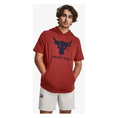 Mikina Under Armour Project Rock Terry Short Sleeve Hoodie Red M 90877022