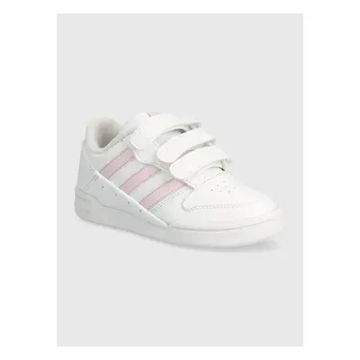 Dětské kožené sneakers boty adidas Originals TEAM COURT 2 STR CF bílá 92835237