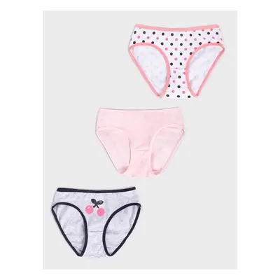 Yoclub Kidss Cotton Girls Briefs Underwear 3-Pack BMD-0033G-AA30-002 81618658