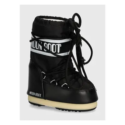 Dětské sněhule Moon Boot ICON NYLON černá barva, 80D1400440 95882397