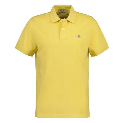 POLOKOŠILE GANT REG SHIELD SS PIQUE POLO PARCHMENT YELLOW 84605945