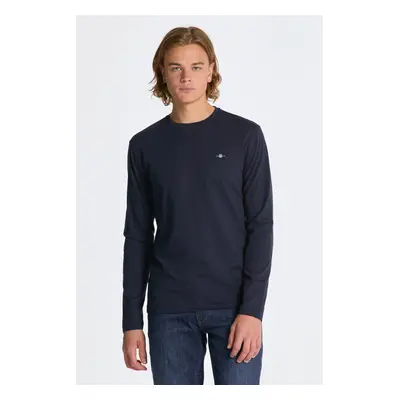 TRIČKO GANT REG SHIELD LS T-SHIRT EVENING BLUE 84606012