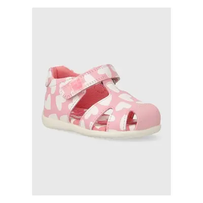 Dětské kožené sandály Agatha Ruiz de la Prada růžová barva 90369066