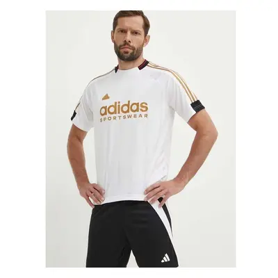 Tréninkové tričko adidas Tiro bílá barva, s potiskem, IW8867 92719527