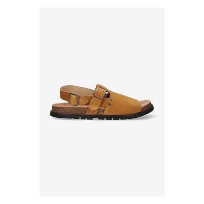 Semišové sandály A.P.C. Sandales Noe PXBAH-H51057 CARAMEL pánské, 84016032