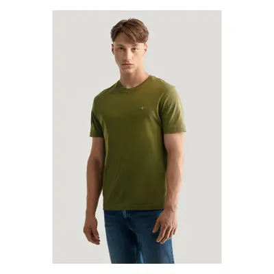 TRIČKO GANT REG SHIELD SS T-SHIRT JUNIPER GREEN 84605846