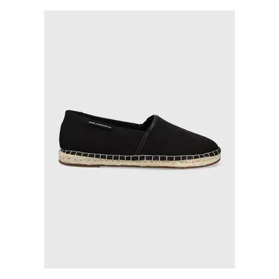 Espadrilky Karl Lagerfeld Kamino černá barva 69129008