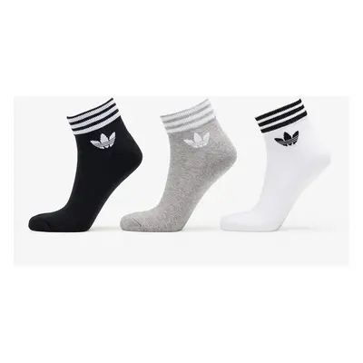 Ponožky adidas Originals Trefoil Ankle Socks 3-Pack White/ Black/ Gray 77199827