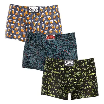 3PACK pánské boxerky Styx art klasická guma vícebarevné (3Q12672) 87579032