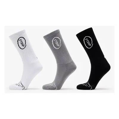 FTSHP Ponožky Footshop High Crew Socks 3-Pack Black/ White/ Grey 36-38 94056524