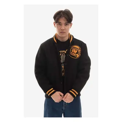 Bunda z vlněné směsi Billionaire Boys Club Astro Varsity Jacket B22301 84016314