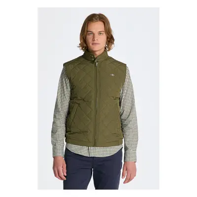 VESTA GANT QUILTED WINDCHEATER VEST JUNIPER GREEN 84605794