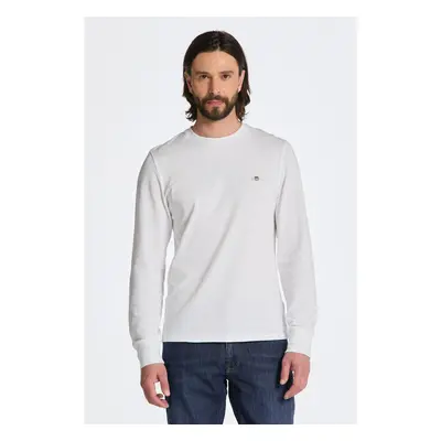 TRIČKO GANT SLIM PIQUE LS T-SHIRT WHITE 84735222