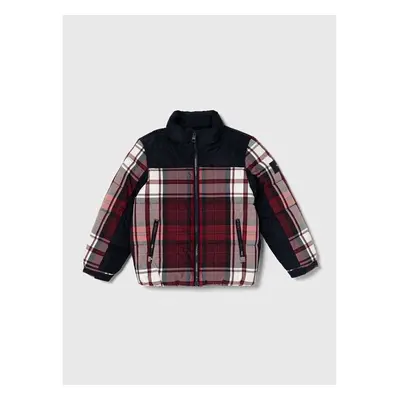 Dětská bunda Tommy Hilfiger vínová barva 86541093